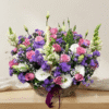Garden Elegance Floral Basket